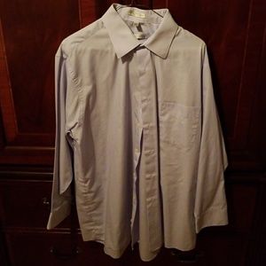 Geoffrey Beene XL Blue 17 32-33 Dress Shirt